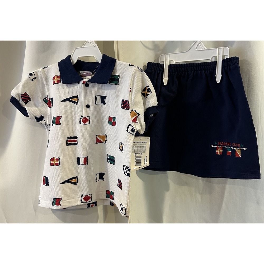 Vintage Buster Brown Marine Club Nautical Outfit Size 24 Months‎